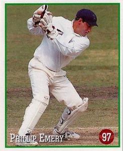 1997-98 Select Cricket Stickers - Sample Stickers #97 Phillip Emery Front