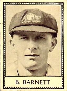 1938 Barratt & Co Famous Cricketers #3 Ben Barnett Front