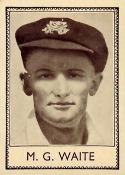 1938 Barratt & Co Famous Cricketers #7 Mervyn Waite Front