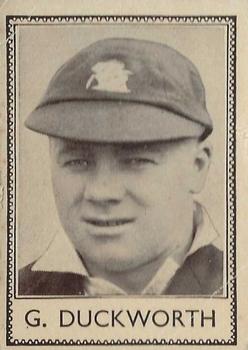 1938 Barratt & Co Famous Cricketers #39 George Duckworth Front