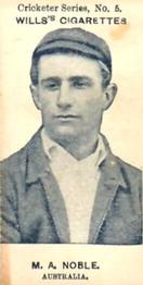 1901-02 Wills's Cricketer Series (Australia) #5 Monty Noble Front