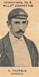 1901-02 Wills's Cricketer Series (Australia) #9 Hugh Trumble Front