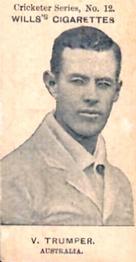 1901-02 Wills's Cricketer Series (Australia) #12 Victor Trumper Front