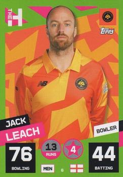 2022 Topps Cricket Attax The Hundred #6 Jack Leach Front