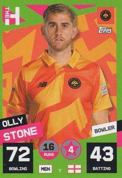 2022 Topps Cricket Attax The Hundred #7 Olly Stone Front