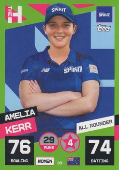 2022 Topps Cricket Attax The Hundred #39 Amelia Kerr Front