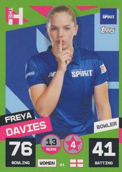 2022 Topps Cricket Attax The Hundred #41 Freya Davies Front