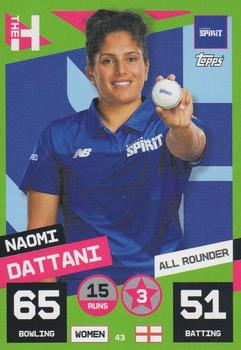 2022 Topps Cricket Attax The Hundred #43 Naomi Dattani Front