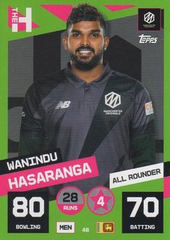 2022 Topps Cricket Attax The Hundred #48 Wanindu Hasaranga Front