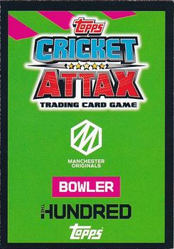 2022 Topps Cricket Attax The Hundred #55 Ollie Robinson Back