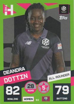 2022 Topps Cricket Attax The Hundred #63 Deandra Dottin Front