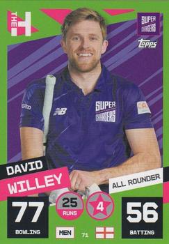 2022 Topps Cricket Attax The Hundred #71 David Willey Front