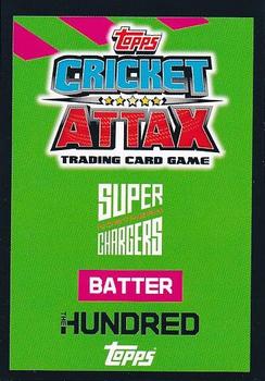 2022 Topps Cricket Attax The Hundred #72 Adam Lyth Back