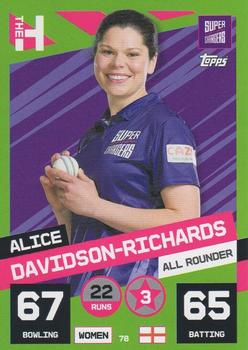 2022 Topps Cricket Attax The Hundred #78 Alice Davidson-Richards Front