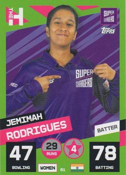 2022 Topps Cricket Attax The Hundred #81 Jemimah Rodrigues Front