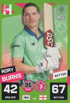 2022 Topps Cricket Attax The Hundred #94 Rory Burns Front