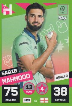 2022 Topps Cricket Attax The Hundred #97 Saqib Mahmood Front