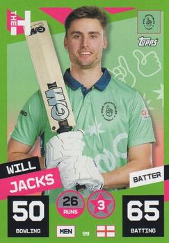 2022 Topps Cricket Attax The Hundred #99 Will Jacks Front