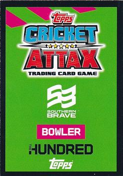 2022 Topps Cricket Attax The Hundred #120 Tymal Mills Back