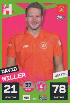 2022 Topps Cricket Attax The Hundred #160 David Miller Front
