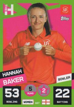 2022 Topps Cricket Attax The Hundred #167 Hannah Baker Front
