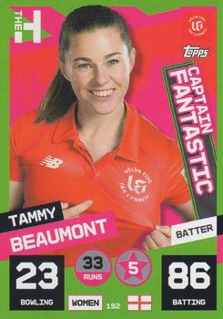 2022 Topps Cricket Attax The Hundred #192 Tammy Beaumont Front