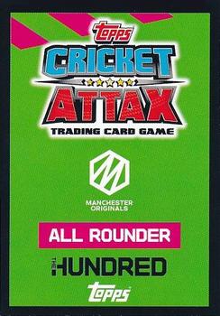 2022 Topps Cricket Attax The Hundred #202 Andre Russell Back