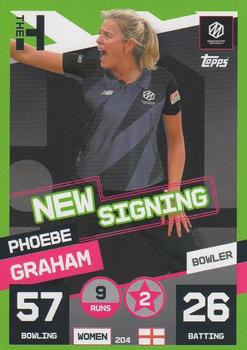 2022 Topps Cricket Attax The Hundred #204 Phoebe Graham Front