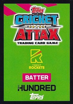 2022 Topps Cricket Attax The Hundred #218 Tom Kohler-Cadmore Back