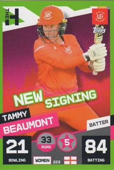 2022 Topps Cricket Attax The Hundred #223 Tammy Beaumont Front