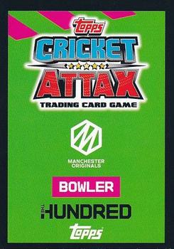 2022 Topps Cricket Attax The Hundred #230 Ollie Robinson Back