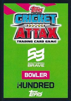 2022 Topps Cricket Attax The Hundred #286 Chris Jordan Back