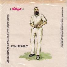 1977 Kellogg's The Noble Game Of Cricket #1 Dave Gregory Front