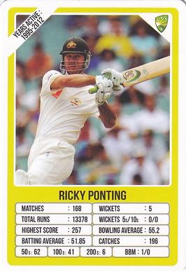 2021 Aamango Legends Of Test Cricket Trump Game #NNO Ricky Ponting Front