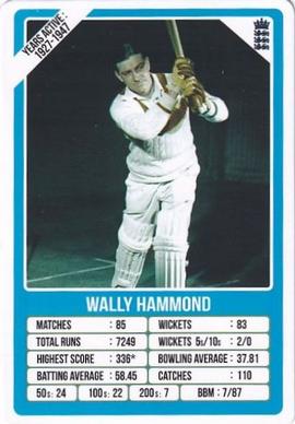2021 Aamango Legends Of Test Cricket Trump Game #NNO Walter Hammond Front