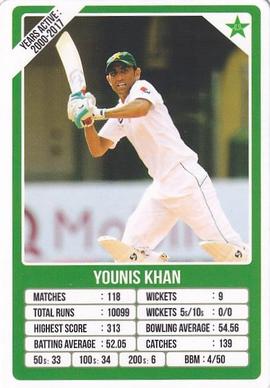 2021 Aamango Legends Of Test Cricket Trump Game #NNO Younis Khan Front