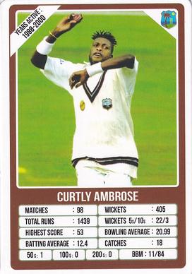 2021 Aamango Legends Of Test Cricket Trump Game #NNO Curtly Ambrose Front
