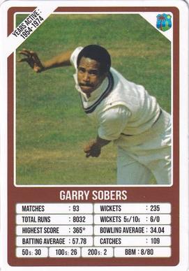 2021 Aamango Legends Of Test Cricket Trump Game #NNO Garry Sobers Front