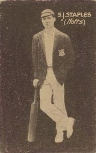 1930 Australian Licorice English Cricketers #NNO Samuel Staples Front