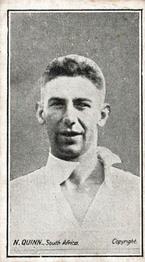1929 Barratt & Co South African Cricketers #NNO Neville Quinn Front