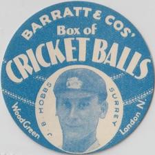 1932 Barratt & Co Box Of Cricket Balls Cricketers (Blue) #NNO Jack Hobbs Front