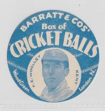 1932 Barratt & Co Box Of Cricket Balls Cricketers (Blue) #NNO Frank Woolley Front