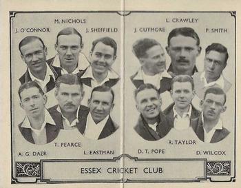1933 Barratt & Co Cricket Team Folders #14 Essex Cricket Club Front