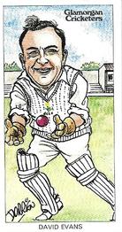 1983 CBS Ltd Glamorgan Cricketers #18 David Evans Front