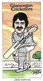 1983 CBS Ltd Glamorgan Cricketers #28 John Hopkins Front