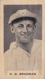 1934 John Connell Rolled Oats Prominent Cricketers #17 Don Bradman Front