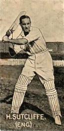 1929 McNivens Confectionery Cricketers #4 Herbert Sutcliffe Front