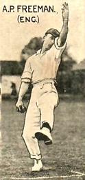 1929 McNivens Confectionery Cricketers #9 Alfred Freeman Front