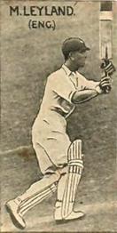 1929 McNivens Confectionery Cricketers #14 Maurice Leyland Front