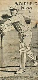 1929 McNivens Confectionery Cricketers #30 Bert Oldfield Front